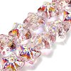 Electroplate Baking Paint Glass Beads Strands EGLA-K061-12A-AB09-1