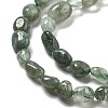 Natural Green Rutilated Quartz Beads Strands G-C179-F07-02-4