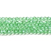 Transparent Electroplate Glass Beads Strands LS-GLAA-F029-3mm-C24-1