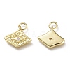Brass Micro Pave Cubic Zirconia Pendants LS-KK-P188-C03-G-2