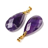 Natural Amethyst Pendants G-L614-D03-G03-2