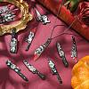 20Pcs 10 Styles Printed Opaque Acrylic Pendants MACR-CJ0001-87-6