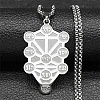 304 Stainless Steel Spiritual Tree of Life Pendant Necklaces FS-WGDE3A4-01-1