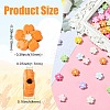45Pcs 9 Color Baking Paint Alloy Handmade Beads FIND-CJ0002-74-2