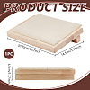 Wood Slant Back Necklaces Display Stands ODIS-WH0106-11-2