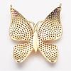 Brass Micro Pave Cubic Zirconia Pendants ZIRC-P049-51G-2