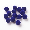 Flocky Acrylic Beads X-OACR-L011-D-20-1