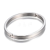Tarnish Resistant 304 Stainless Steel Bangles STAS-I166-36B-2