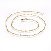 304 Stainless Steel Cable Chains Necklaces X-NJEW-P223-02G-1