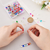 200Pcs 20 Colors Handmade Lampwork Beads LAMP-GA0001-11-3