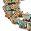 Dyed Synthetic Imperial Jasper Beads Strands G-D337-14mm-B03-4