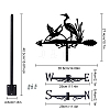 Orangutan Iron Wind Direction Indicator AJEW-WH0265-014-2