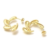 Rack Plating Teardrop Brass Stud Earrrings EJEW-L097-10G-2