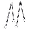 Rack Plated Brass Pave Crystal Rhinestone Chain with Ring Big Pendants KK-N216-423-03B-2