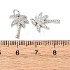 Brass Micro Pave Cubic Zirconia Pendants ZIRC-K070-38P-3