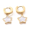 304 Stainless Steel Huggie Hoop Earrings EJEW-O098-11G-1