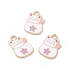 Alloy Enamel Pendants ENAM-H039-02G-A-3