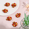 CHGCRAFT 10Pcs Thanksgiving Day Food Grade Eco-Friendly Silicone Beads SIL-CA0001-57-5