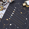 12Pcs 6 Styles 304 Stainless Steel Paperclip Chain Satellite Chain Bracelet Making BJEW-SP0001-28-4