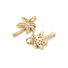 SHEGRACE Brass Micro Pave Clear Cubic Zirconia Pendants X-XGRQ2C285-409G-2
