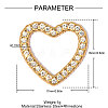 304 Stainless Steel with Crystal Rhinestone Pendants RB-OY001-14G-01-2