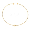 201 Stainless Steel Wire Cuff Choker Necklace NJEW-Z098-01G-1