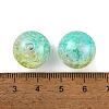 UV Plating Rainbow Iridescent Two Tone Acrylic Beads PACR-C009-04L-3