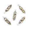 Natural Dalmatian Jasper Double Terminated Pointed Pendants LS-G-D415-03-2