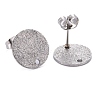 Non-Tarnish 304 Stainless Steel Stud Earring Findings X-STAS-Z021-C-01P-2
