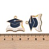 Graduation Season Alloy Enamel Pendants ENAM-V002-01C-KCG-3