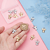 12Pcs 2 Colors Ion Plating(IP) 304 Stainless Steel Pendants STAS-UN0060-94-4