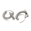 316 Surgical Stainless Steel Hoop Earrings EJEW-D096-14D-AS-2