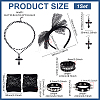 PU Leather Rivets Bracelets Bracelets AJEW-UN0002-02-3