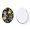 Flatback Glass Cabochons GGLA-WH0034-05-3