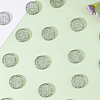 50Pcs Flat Round Glitter Powder Transparent Acrylic Loose Leaf Ring Round Binder Discs DIY-CP0012-15-7