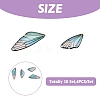 Transparent Resin Crystal AB Rhinestone Pendants Set RESI-TAC0002-46C-3