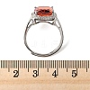 925 Sterling Silver Pave Cubic Zirconia Finger Rings RJEW-C138-01A-01-4