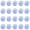 20Pcs Blue Cube Letter Silicone Beads 12x12x12mm Square Dice Alphabet Beads with 2mm Hole Spacer Loose Letter Beads for Bracelet Necklace Jewelry Making JX434L-1