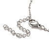 Flat Round Plastic Imitation Pearl Pendant Necklaces & Bracelets & Stud Earrings Sets SJEW-C004-02P-3