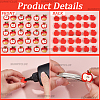 60Pcs 2 Styles Resin Cabochons RESI-SC0006-48-6