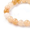 Natural Topaz Jade Beads Stretch Bracelets BJEW-F380-01-C07-2