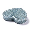 Resin with Natural Aquamarine Chip Stones Ashtray DJEW-F015-03F-3