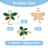 112Pcs 7 Colors Zinc Alloy Enamel Charms FIND-DC0008-17-2