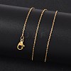 304 Stainless Steel Cable Chain Necklaces NJEW-M151-24G-4