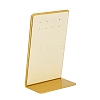 Microfiber L Shaped Jewelry Display Stands for Earrings ODIS-Q002-01G-2