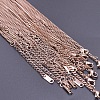 304 Stainless Steel 3mm Curb Chain Necklaces OT4459-3-1