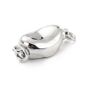 Anti-Tarnish Rhodium Plated 925 Sterling Silver Box Clasps STER-Z001-105B-S-2