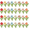 32Pcs 8 ColorsPolyester Clothing Patches PATC-FG0003-47-1