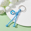 Cross & Evil Eye Zinc Alloy Enamel Pendants Keychains KEYC-JKC00609-02-2