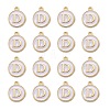 Golden Plated Alloy Charms X-ENAM-S118-01D-2